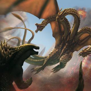 Godzilla vs. King Ghidorah wallpaper