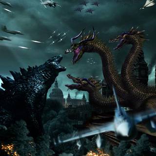 Godzilla vs. King Ghidorah wallpaper