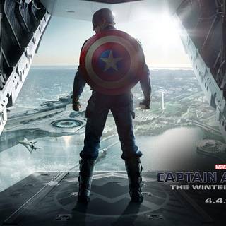 Captain America black wallpaper