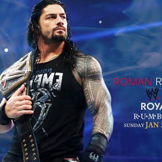 Roman Reigns punch wallpaper