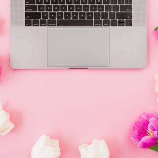 Light pink Peonies bouquet wallpaper