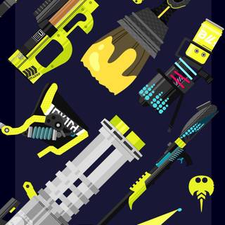Splatoon gun wallpaper