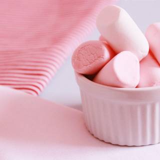 Kawaii marshmallows wallpaper