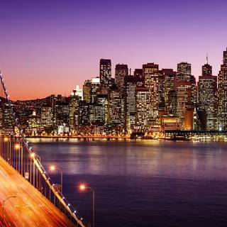 Golden Gate Bridge evening San Francisco wallpaper
