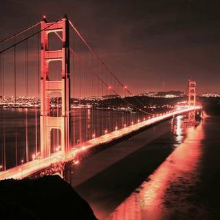 Golden Gate Bridge evening San Francisco wallpaper