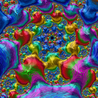 Moving fractal art wallpaper