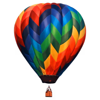 Magical hot air balloon evening wallpaper