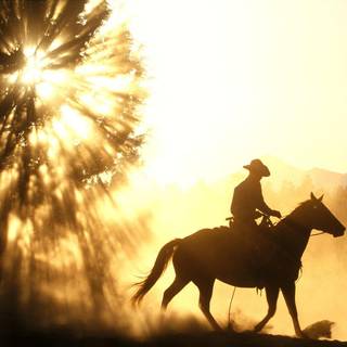 Western sunset wallpaper