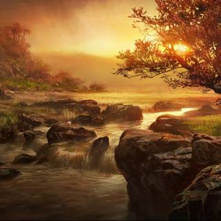 River monster wallpaper