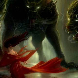 River monster wallpaper