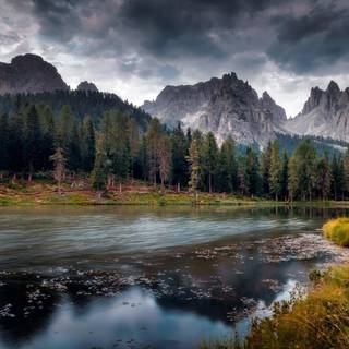 Morning river wallpaper