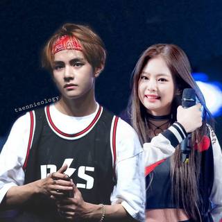 TaeNnie Taehyung x Jennie wallpaper