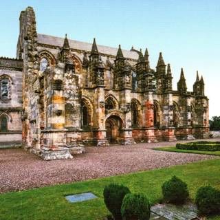 Island chapel wallpaper