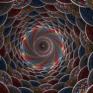 3D abstract circle wallpaper