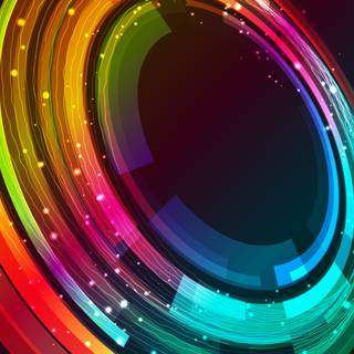 3D abstract circle wallpaper