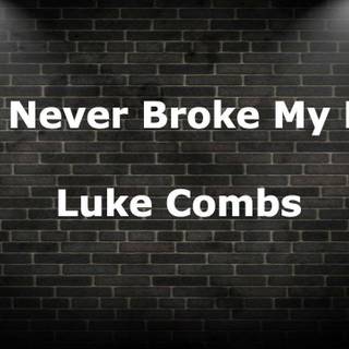 Luke Combs Beer Never Broke My Heart wallpaper