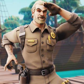 Chief Hopper Fortnite wallpaper