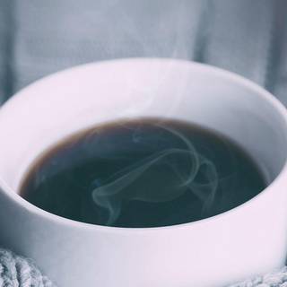 Hot coffee and roses wallpaper