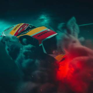Drifting car smoke wallpaper
