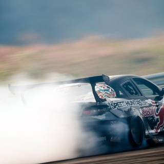 Drifting car smoke wallpaper