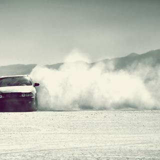 Drifting car smoke wallpaper