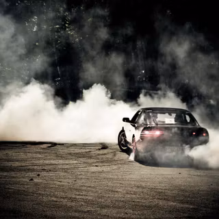 Drifting car smoke wallpaper
