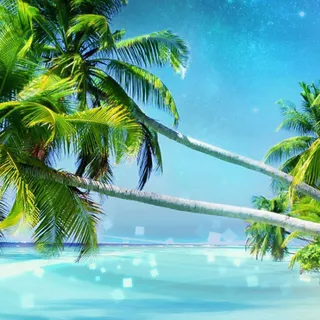 Fantasy beach wallpaper