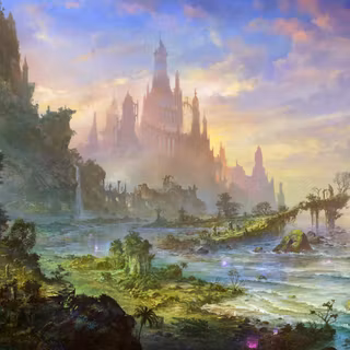 Fantasy beach wallpaper