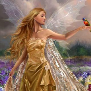 Ethereal fairy wallpaper