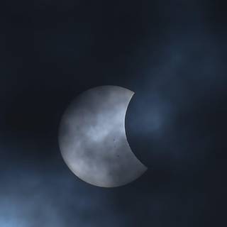 Partial lunar eclipse wallpaper