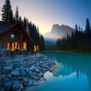 Lake Tahoe Lodge wallpaper