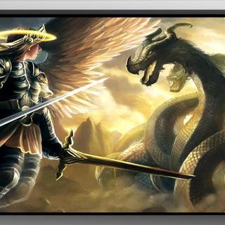 Warrior angel wallpaper