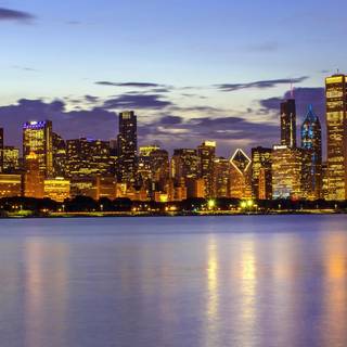 Michigan at night wallpaper