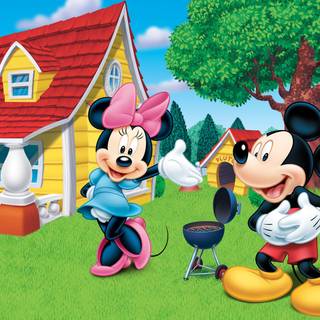 Mickey and Minnie wallpaper