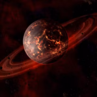 Red wonderful planet wallpaper