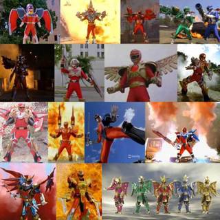 Red Space Ranger Battlizer wallpaper