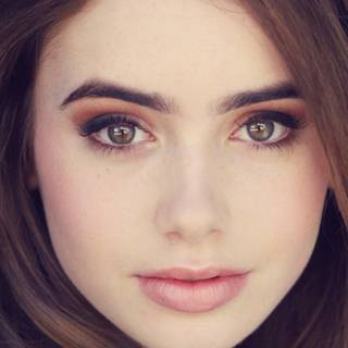 Lily Collins brunette wallpaper
