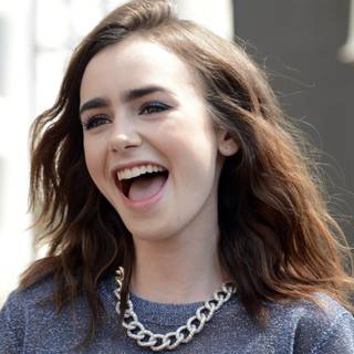Lily Collins brunette wallpaper