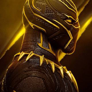 Black Panther neon wallpaper