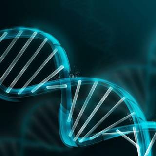 Molecules 3D art wallpaper