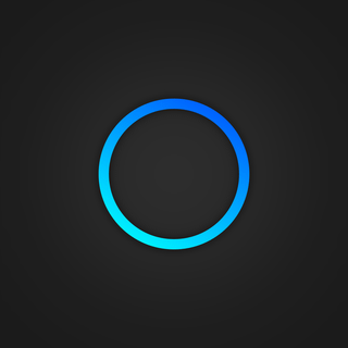 Abstract blue ring wallpaper
