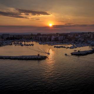 English Harbor sunset wallpaper