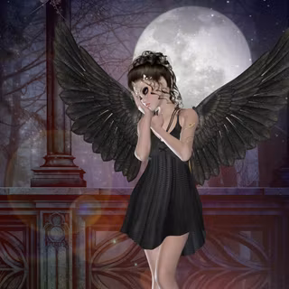 Moon fairy wallpaper