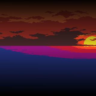 OutRun sunset wallpaper