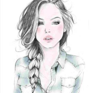 Hipster female wallpaper