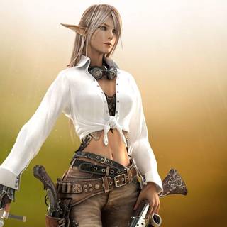 Elf couple wallpaper