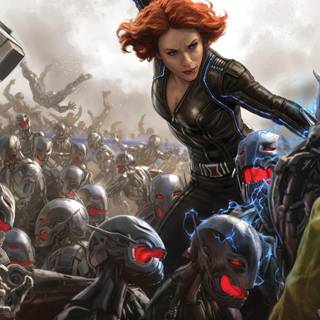 Black Widow vs Taskmaster wallpaper