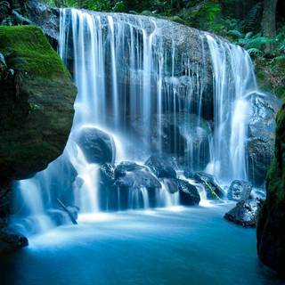 Mountain waterfall wallpaper