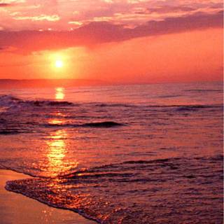 Amazing sea sunset wallpaper