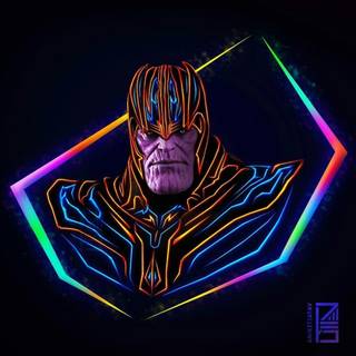 Marvel neon wallpaper